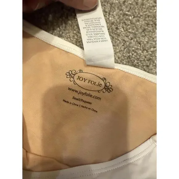 Joyfolie Fairlight Bikini Set White Boho Wrap Top Hi Cut Bottoms Small - Picture 7 of 9